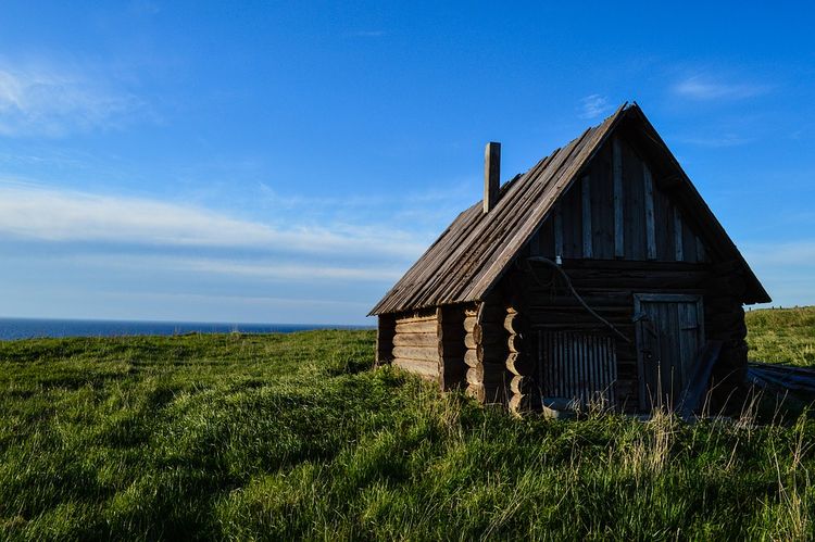 Fischerhütte am Meer