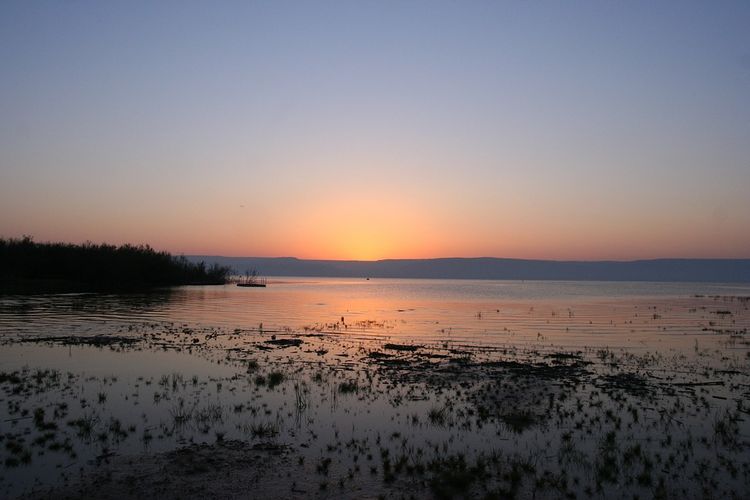 Sonnenaufgang am See Genezareth